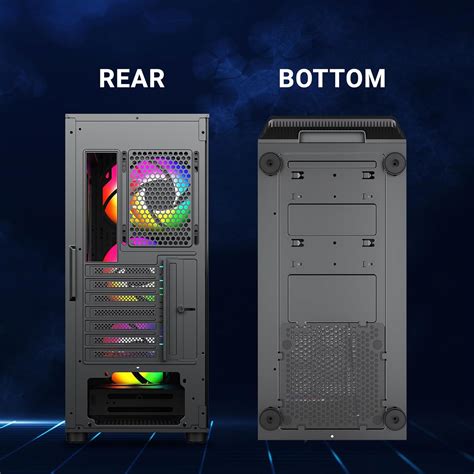 Ant Esports 411 Air Mid-Tower Gaming Case - Black | Supports E-ATX, M ...