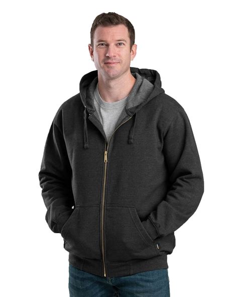 Berne Men's Heritage Full-Zip Hooded Sweatshirt | 4 Branded Imprint