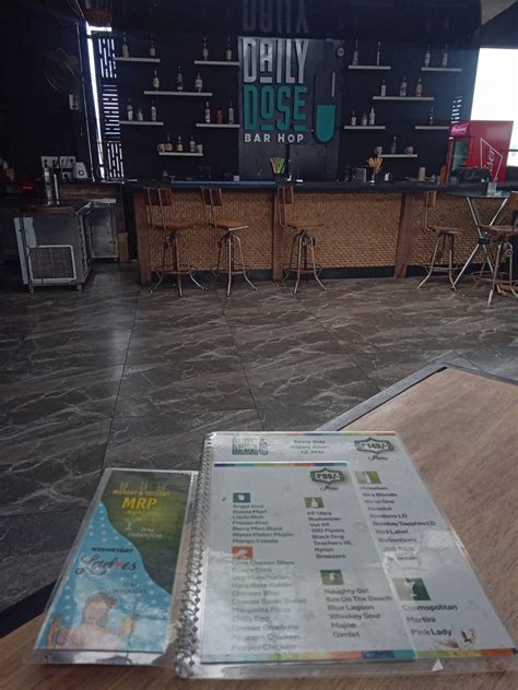 Menu at Daily Dose Bar Hop, Hyderabad