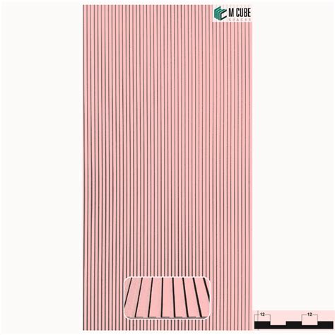 MFP-USX-149 8ft x 4ft MDF Fluted Paintable Panel – 8mm – M Cube Spaces