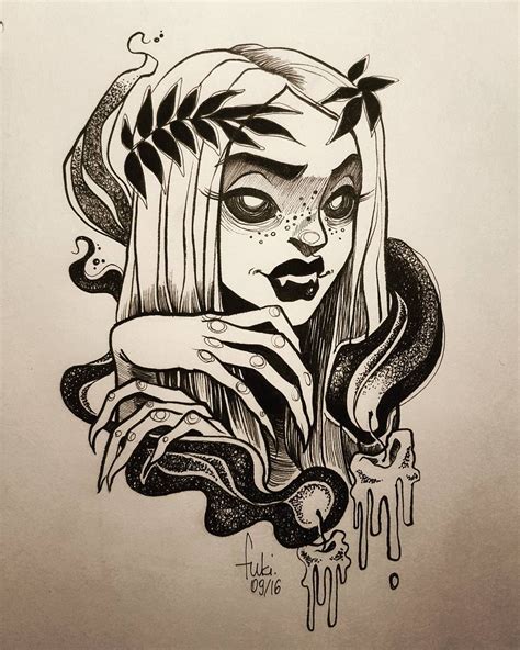 creepy drawing ideas