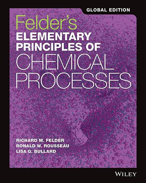 Image result for Elementary Principles of Chemical Processes