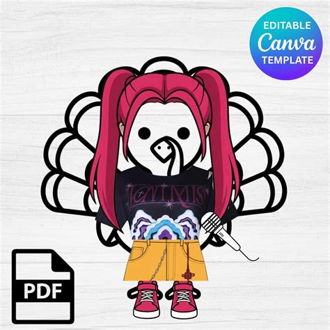 Buy KPOP Demon Hunters Turkey Disguise Printable, Kpop Star Turkey ...