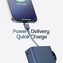 Ambrane 20000mAh Small Pocket Size Powerbank, Hanging InBuilt Type C ...