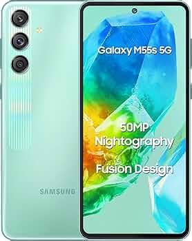 Samsung Galaxy M55s 5G (Coral Green,8GB RAM,128GB Storage) | 50MP ...