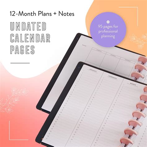 Buy Happy Planner Plans + Notes 12-Month Undated Monthly Planner and ...