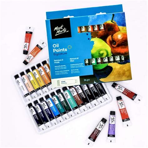 htconline.in| Mont Marte Oil Paints Set - 24 Pieces