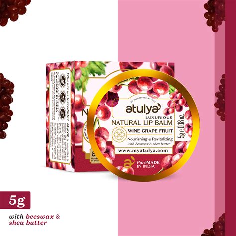 Buy Wine Grape Lip Balm with shea butter | atulya
