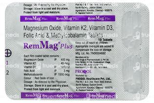 Remmag Plus Tablet 10 - Uses, Side Effects, Dosage, Price | Truemeds