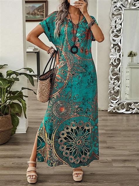 Women's Maxi Dress Sundress Shift Dress A Line Dress Casual Drop ...