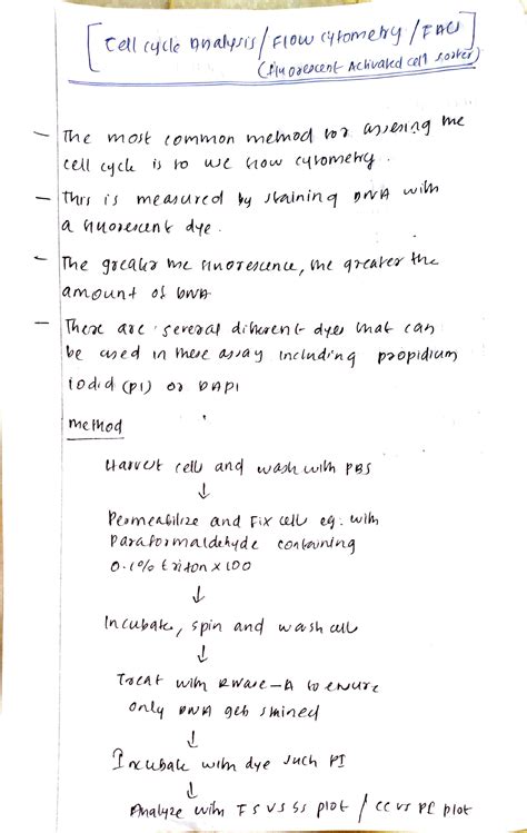 Cell cycle analysis and checkpoints - Cel cyle 9nalyis/ e ow cyhomehy ...