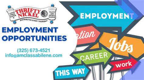 Now Hiring Classifieds - Thrifty Nickel of Abilene - American Classifieds - Employment Ads ...