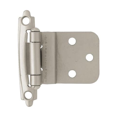 Brainerd 160-Degree Overlay Surface Self-closing Satin Nickel Cabinet ...