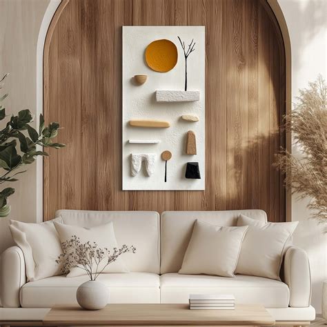 Minimalist Sun & Tree 3D Wall Art | Modern Home Decor – CRAFTICO