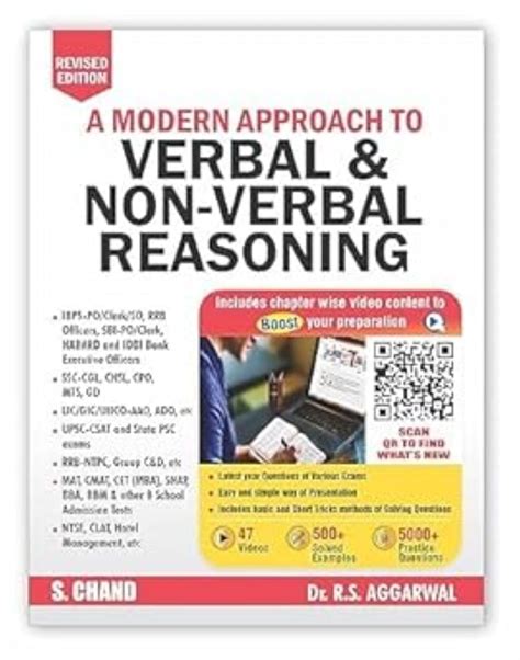 Dr. R.S. Aggarwal Reasoning (A Modern Approach to Verbal & Non-Verbal ...