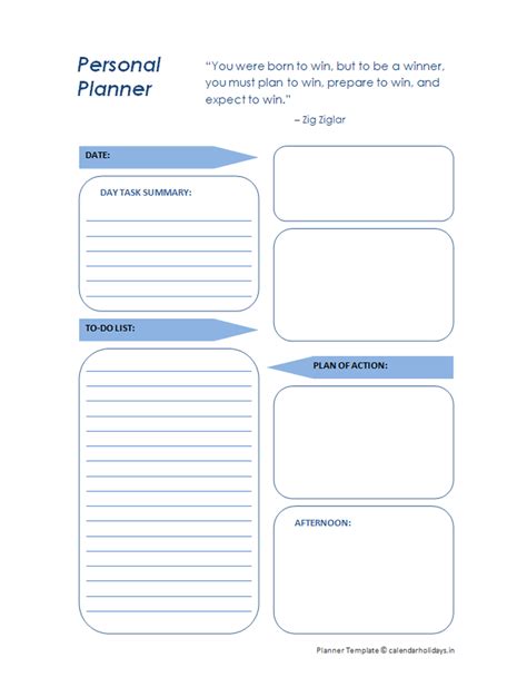 2022 Daily Planner Template - CalendarHolidays.in