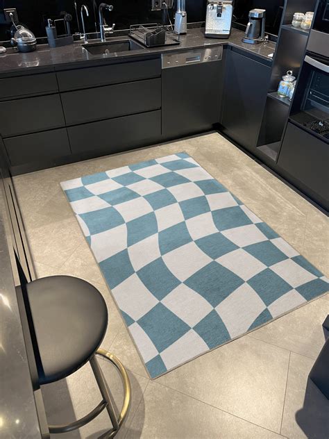 Bloomsbury Market Mira Blue-Beige Themed Geometric Shape Patterned Creative Modern Decorative ...