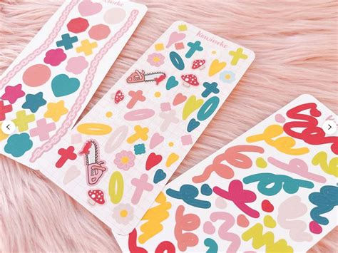 Chainsaw Man inspired color palette deco bundle anime manga sticker ...