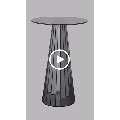 Emmeline Smoked Mirror Side Table