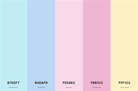 25+ Best Pastel Color Palettes with Names and Hex Codes | Beach color ...