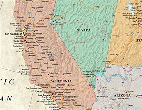 RMC 32" x 50" Classic United States USA and World Wall Map Set (Classic ...