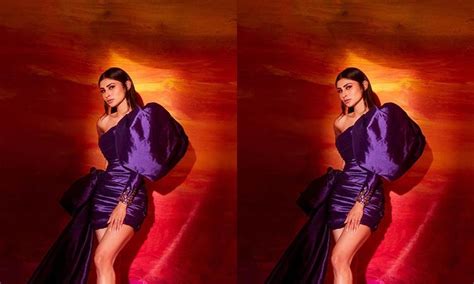 Mouni Roy keeps her style game strong in a purple mini outfit