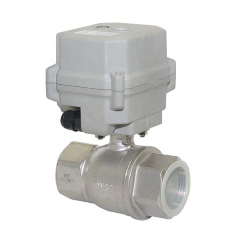 Buy NPT 1.25''Motorized Ball Valve DC24V Electrical Ball Valve CR2-01 ...