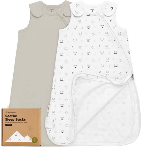 2-Pack Organic Sleep Sacks, 100% Cotton -Baby Sleeping Sack, Wearable ...