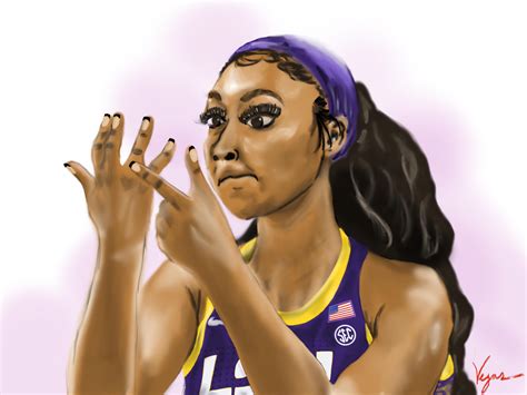 Some Angel Reese Fan art I made : r/CollegeBasketball