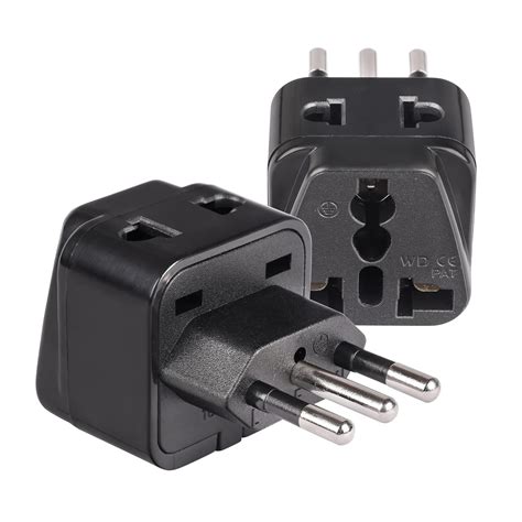 Orei India to Italy, Libya, Chile & More (Type L) Travel Adapter Plug ...
