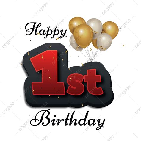 1St Birthday Png Free _ First Birthday png images – DQTNK