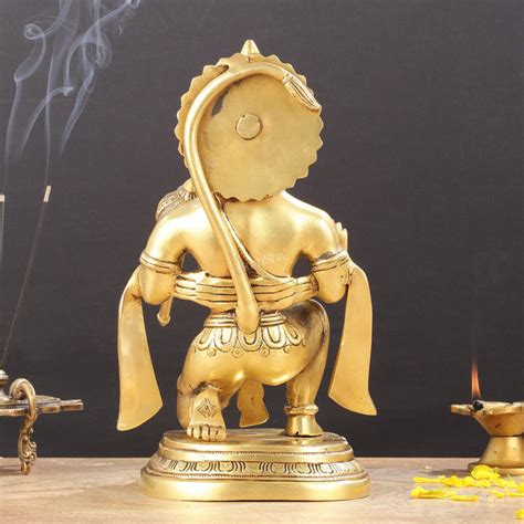 Buy Pure Brass Lord Hanuman Statue 12 inch - Budhshiv.com