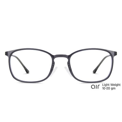 Grey Silver Grey Full Rim Square Lenskart Air Online Air fusion LA ...