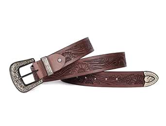 Buy Celtic Genuine Leather Belts for Men | Artisan Brown Hand-Carved ...