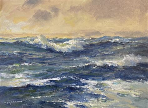 Ocean Waves Oil Painting