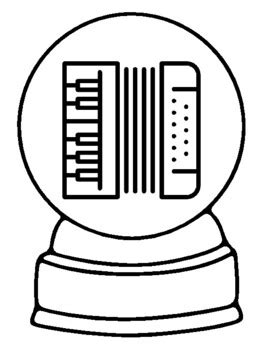 99 Musical Instruments Coloring Pages, Snow Globe Craft school resource ...