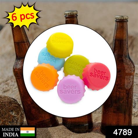 4789 Beer Savers Caps 6Pc used in soda and cold-drink