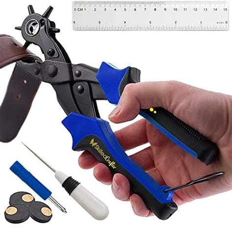 Leather Hole Punch by Skilled Crafter Easily Punches Perfect Round ...