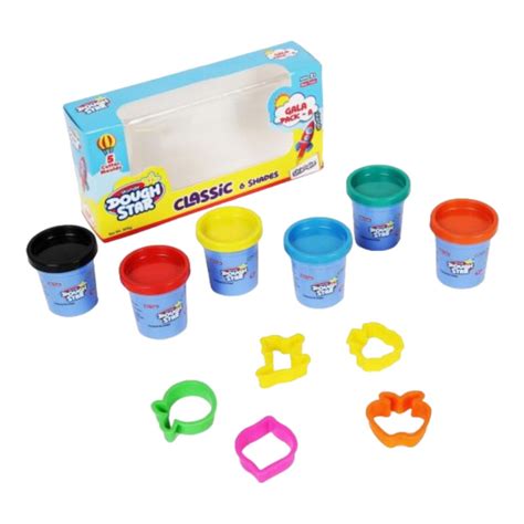 Skoodle Dough Star Gala Pack 300gm - 6 Shades — Toycra