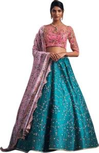 ETHNIC EMPIRE Embroidered Semi Stitched Lehenga Choli - Buy ETHNIC ...