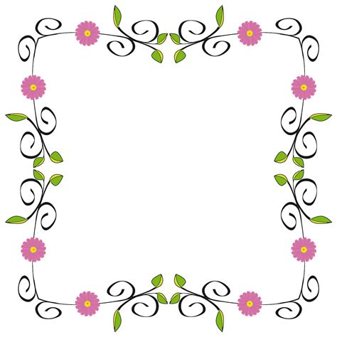Flower Border Clip Art Images at Will Bracy blog