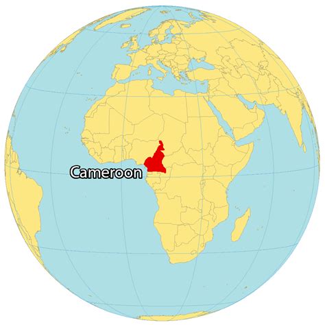 Map of Cameroon - Thong Thai Real