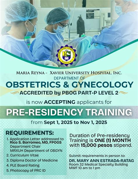 Obstetrics & Gynecology (Pre-Residency Training) - Maria Reyna - Xavier ...