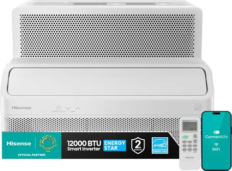 Hisense 12000 BTU Smart Inverter Window Air Conditioner with Easy ...
