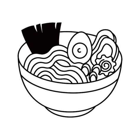 Ramen line art Vectors - Download Free High-Quality Vectors from ...
