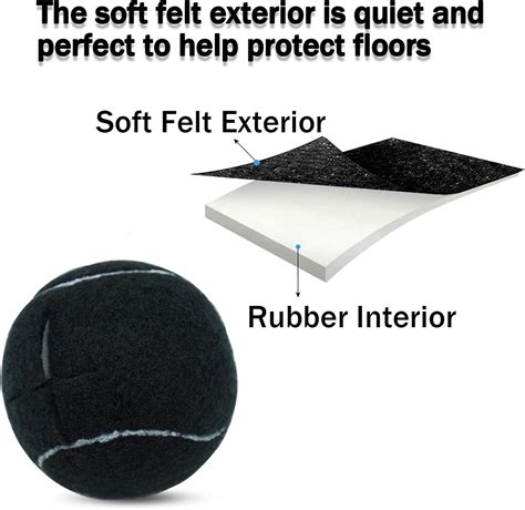 Buy Magicorange 8 PCS Precut Walker Tennis Balls for Furniture Legs and ...