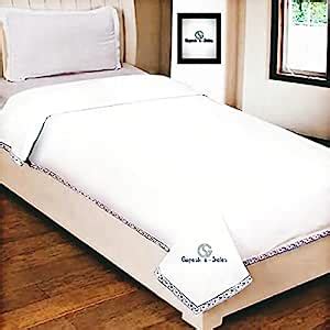 Gopesh e-Sales® Pure Cotton Single Bed Soft Chaddar/Top Sheet/AC Sheet ...