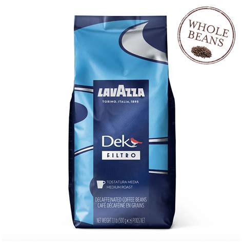 Dek filtro decaffeinated whole coffee beans 1.1 lb 17.6 Oz Lavazza | Eataly