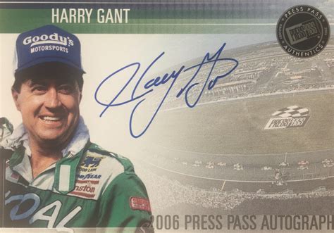 2006 Press Pass - Autographs Harry Gant (AU) for sale online | eBay
