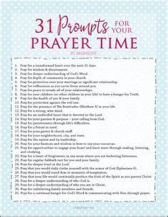 31 Prompts for Your Prayer Time | Prayer journal prompts, Prayer times ...